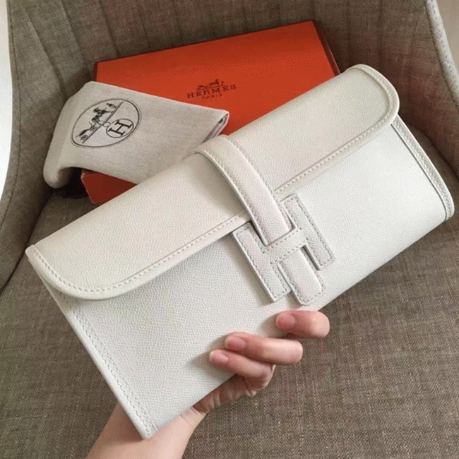 White fake H**me5 Jige Elan clutch bag