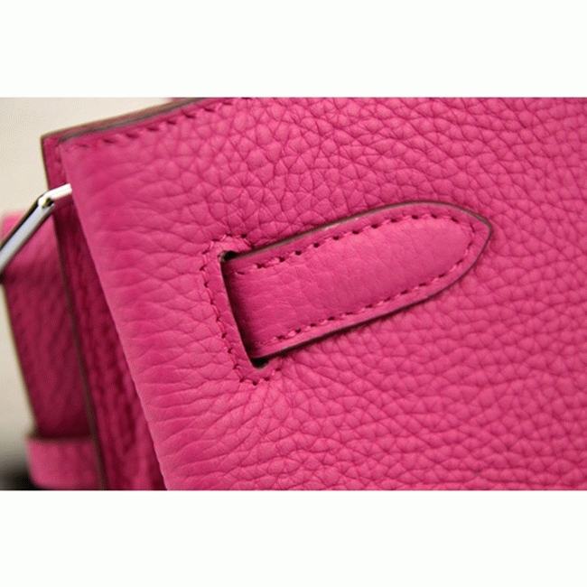 Rose Red Leather Replica H**me5 So Kelly 22cm Vivid Shoulder Bag