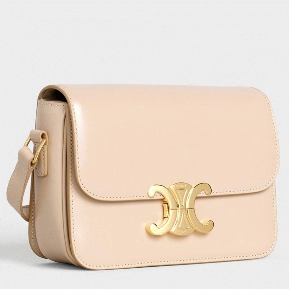 Top Quality Imitation Ce1i*e Triomphe Teen Bag In Nude