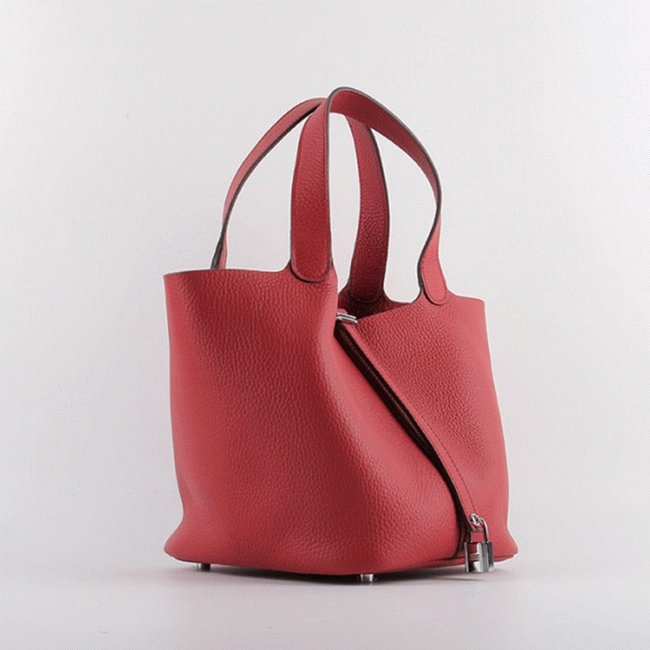 Red replica H**me5 Picotin Lock handbag