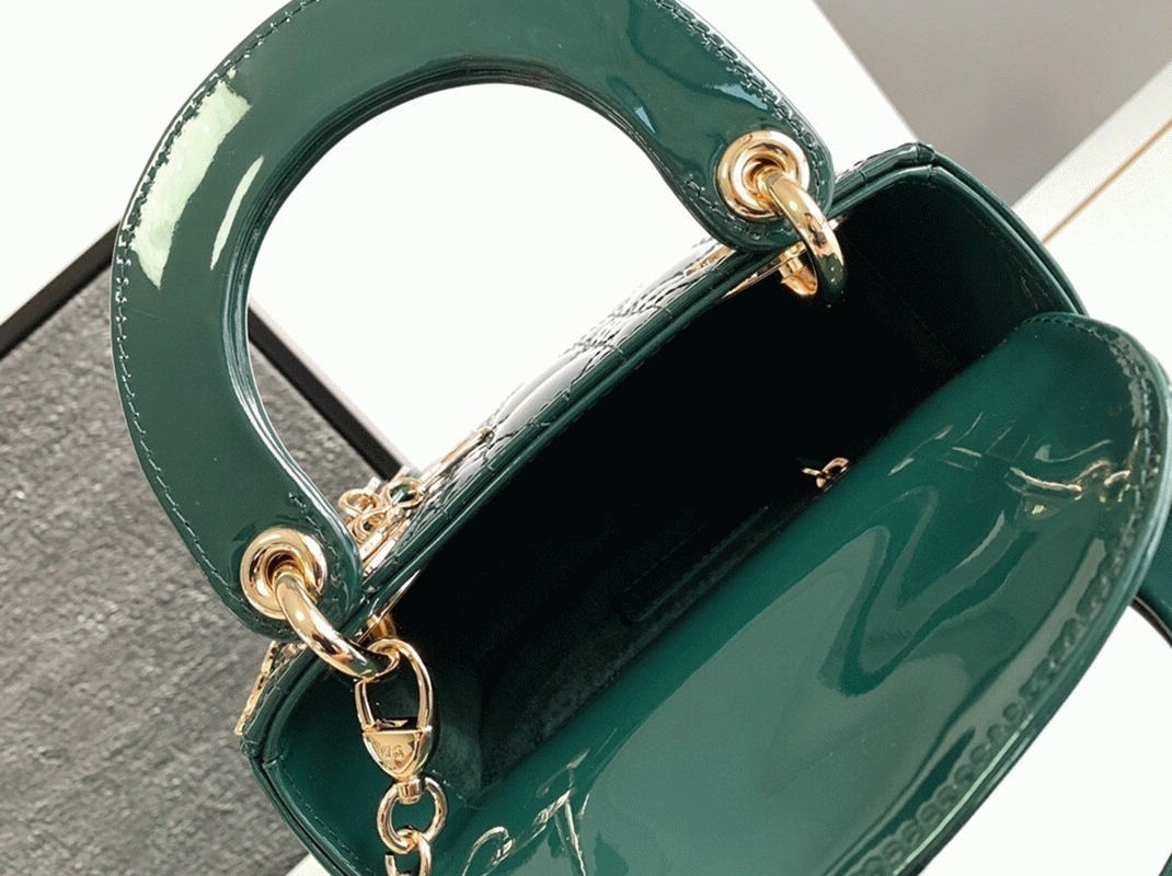 D10r Lady D10r Mini Chain Bag Fake with Chain in Green