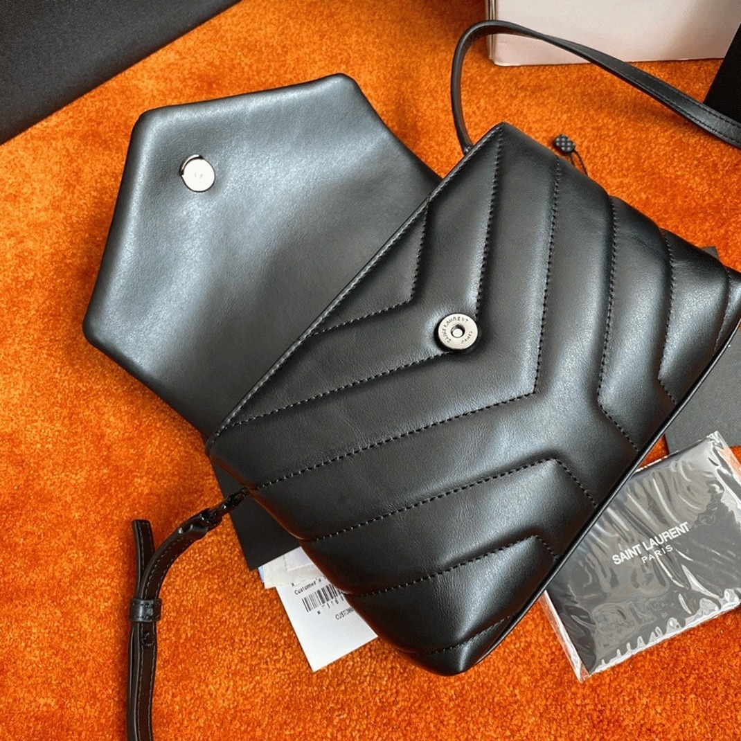 Replica Sa1nt Lau*nt LouLou Toy Strap Bag All Black