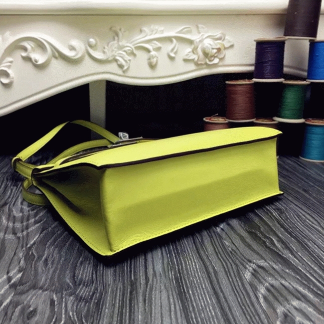 Yellow Swift Leather Copy H**me5 Kelly Danse Bright Handbag