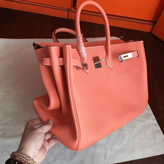 Crevette Shade Fake Designer H**me5 Birkin 40cm Purse