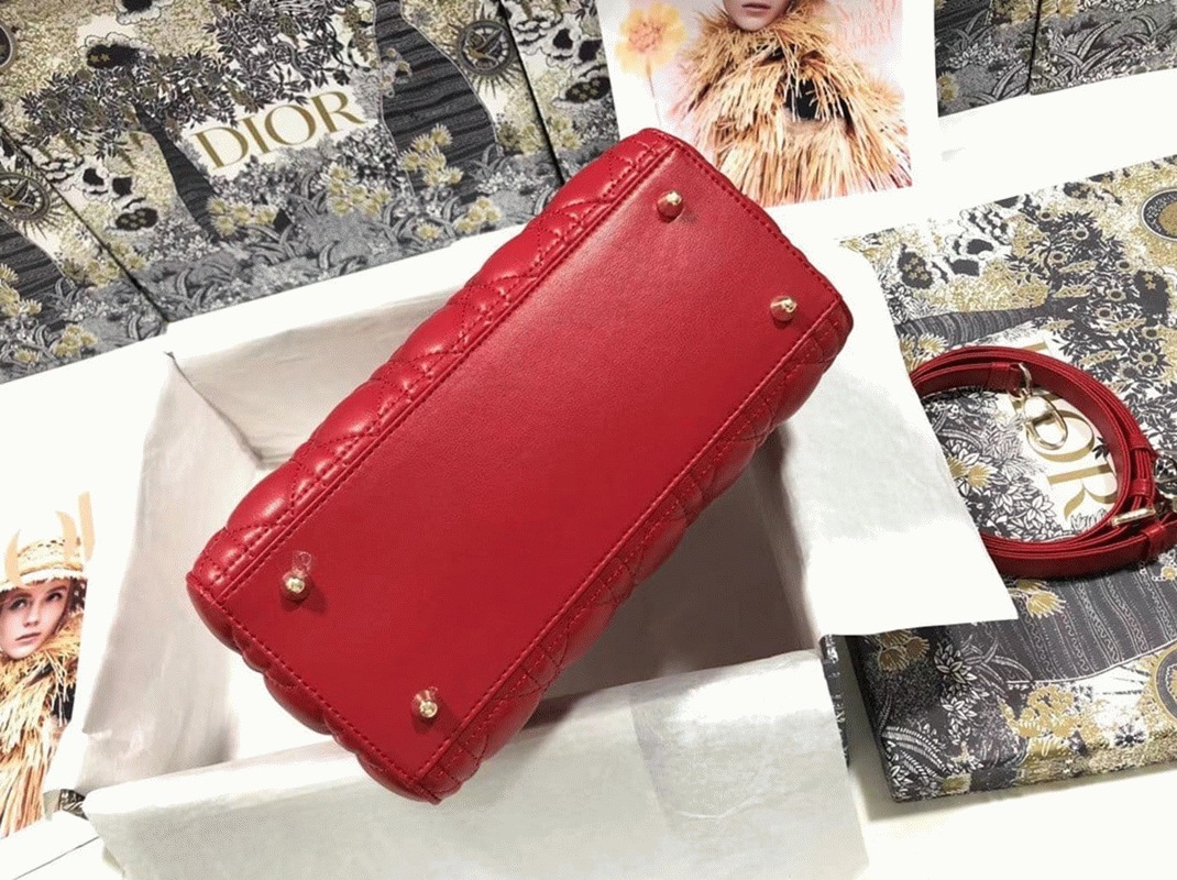 D10r Lady D10r Medium Bag Faux in Red
