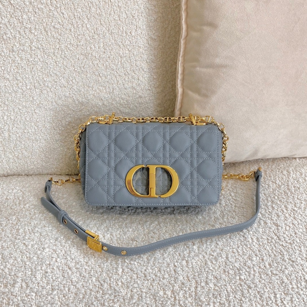 D10r Caro Small Bag Fake in Cloud Blue