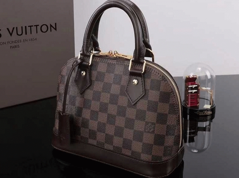 L0vis Vvtt0n Damier Ebene Canvas Alma BB Handbag