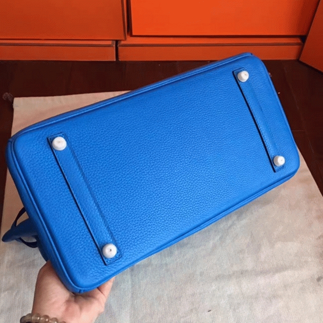 Blue Hydra Fake Designer H**me5 Birkin 35cm Bag