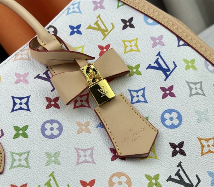 L0vis Vvtt0n X TM Multicolored Onthego MM In White