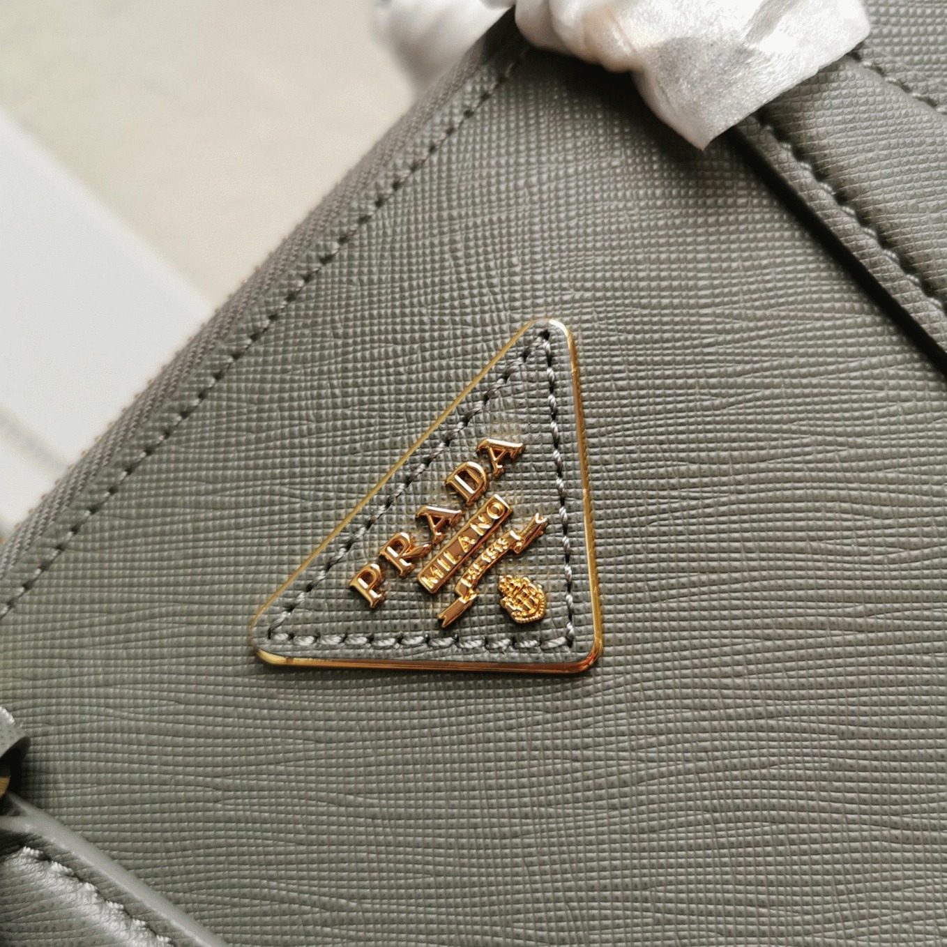 Grey Pra*a Galleria Medium Bag Replica