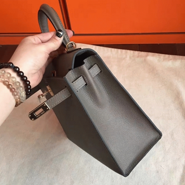 Etoupe Epsom Replica H**me5 Kelly 25cm Sellier Refined Bag