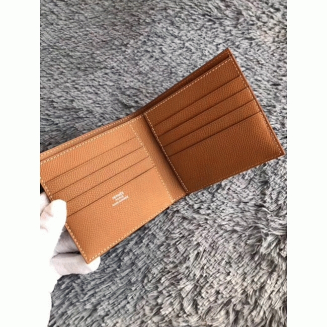 Brown top replica H**me5 Copernic compact wallet