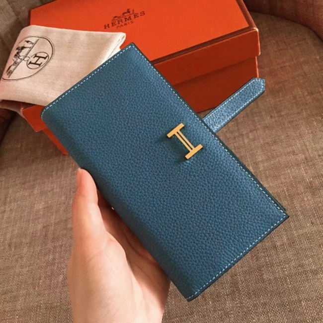 Blue Jean Clemence Knockoff H**me5 Bearn Wallet