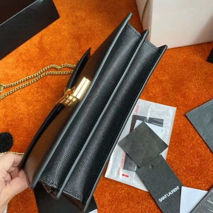Replica Sa1nt Lau*nt Cassandra Medium Chain Bag Black