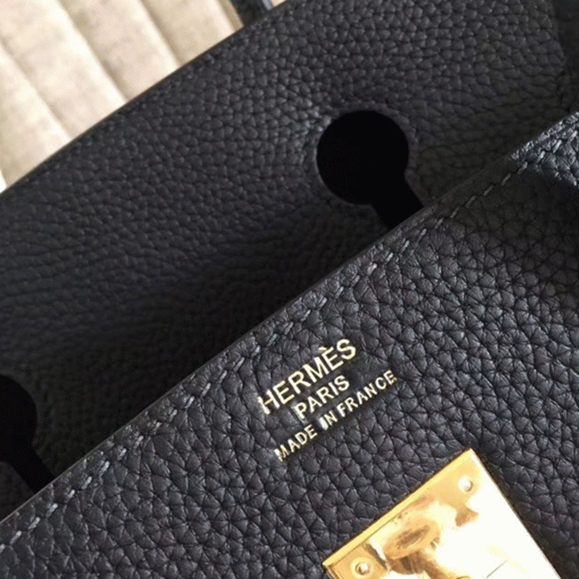 Black Knockoff Designer H**me5 Birkin 35CM Tote