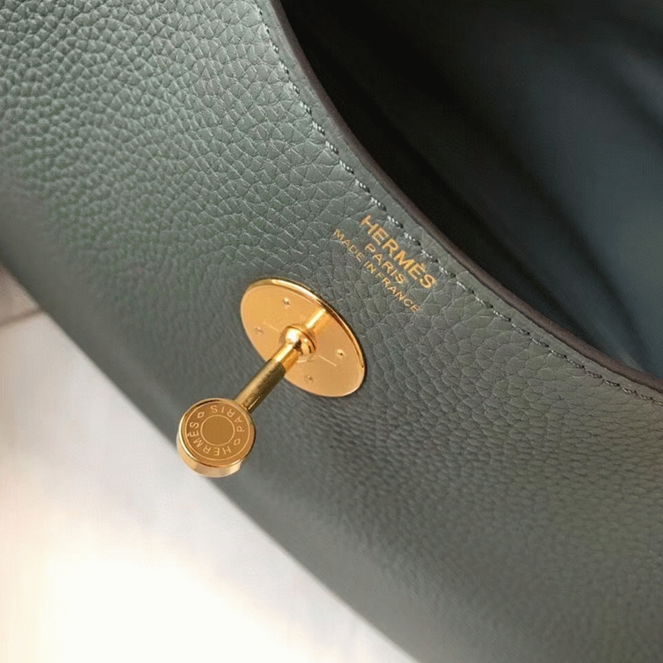 Replica H**me5 Lindy bag 26cm in vert amande