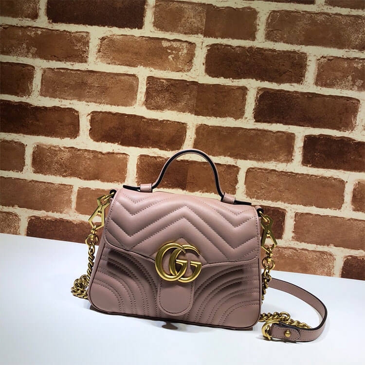 Gvc*1 GG Marmont Mini Top Handle Bag