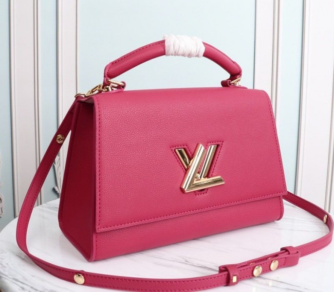 L0vis Vvtt0n Twist One Handle MM Handbag In Rose