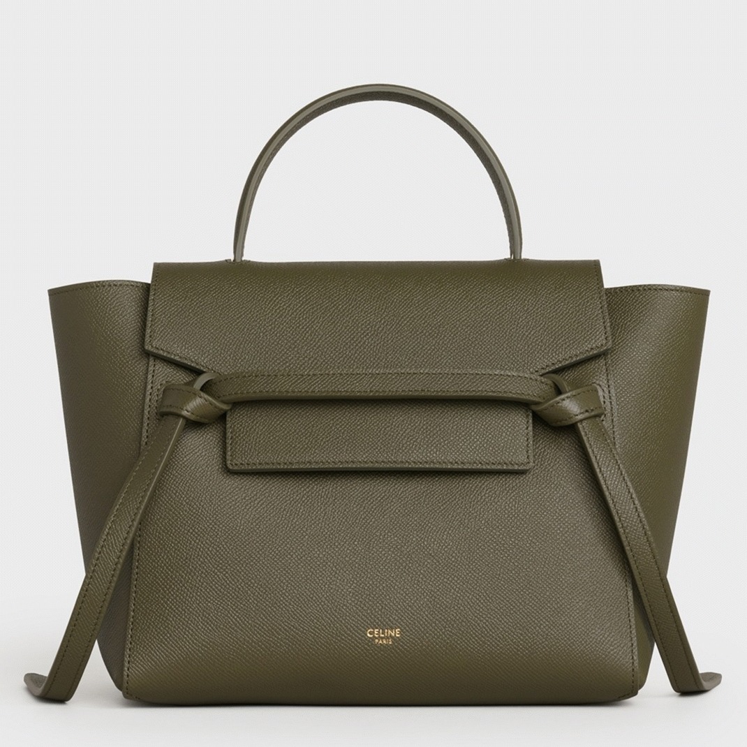 Ce1i*e Micro Belt Bag Replica in Dark Olive