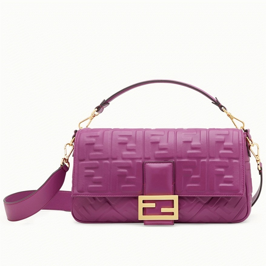 Top Quality Replica F**di Large Baguette Bag In Purple FF
