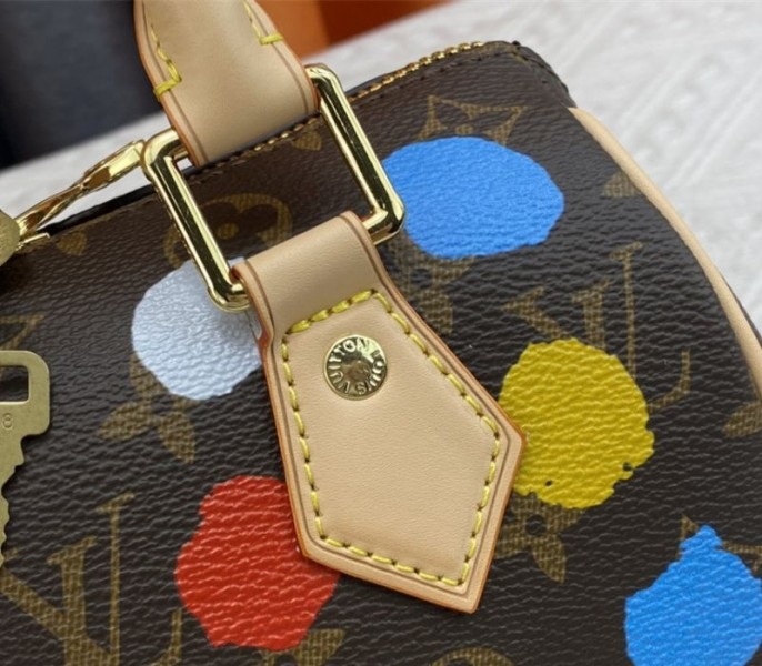 L0vis Vvtt0n X YK Monogram Canvas Speedy 20 Handbag With Textile Strap In Style 1