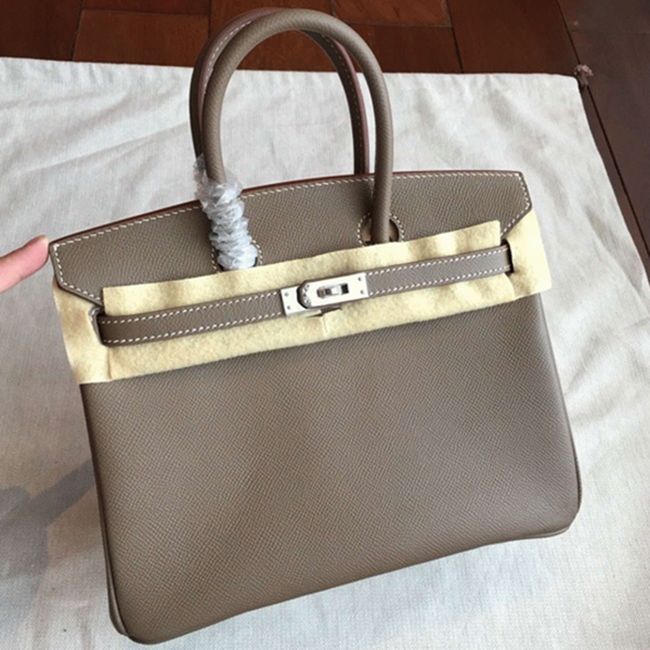 Etoupe H**me5 Birkin 25cm Excellent Replica