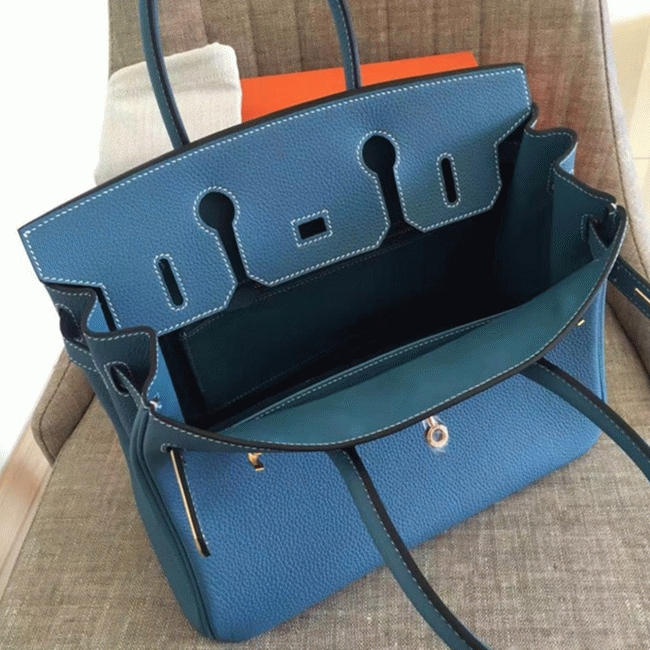 Blue Jean Replica Luxury H**me5 Birkin 35cm Tote