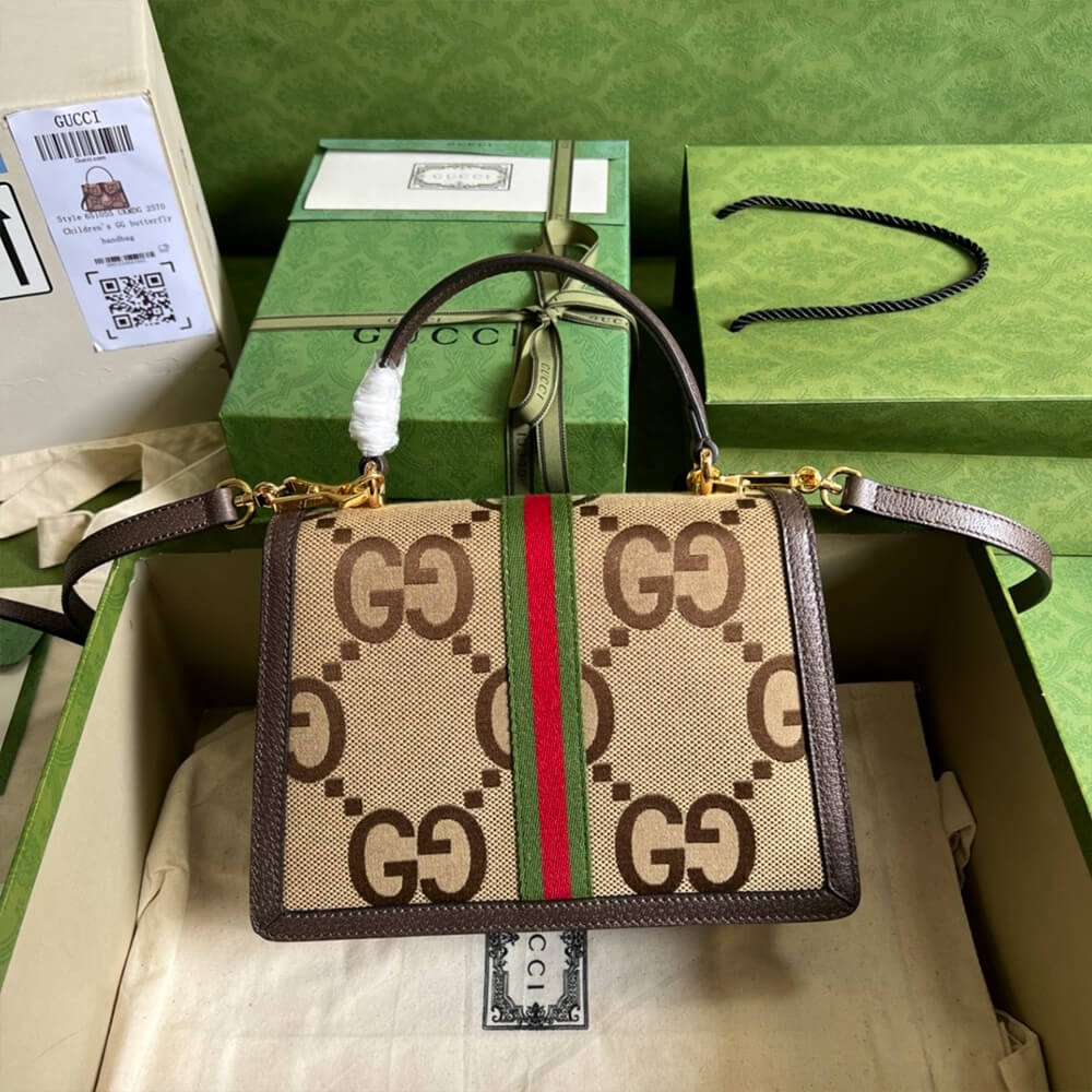 Gvc*1 BAMBOO 1947 JUMBO GG SMALL TOP HANDLE BAG