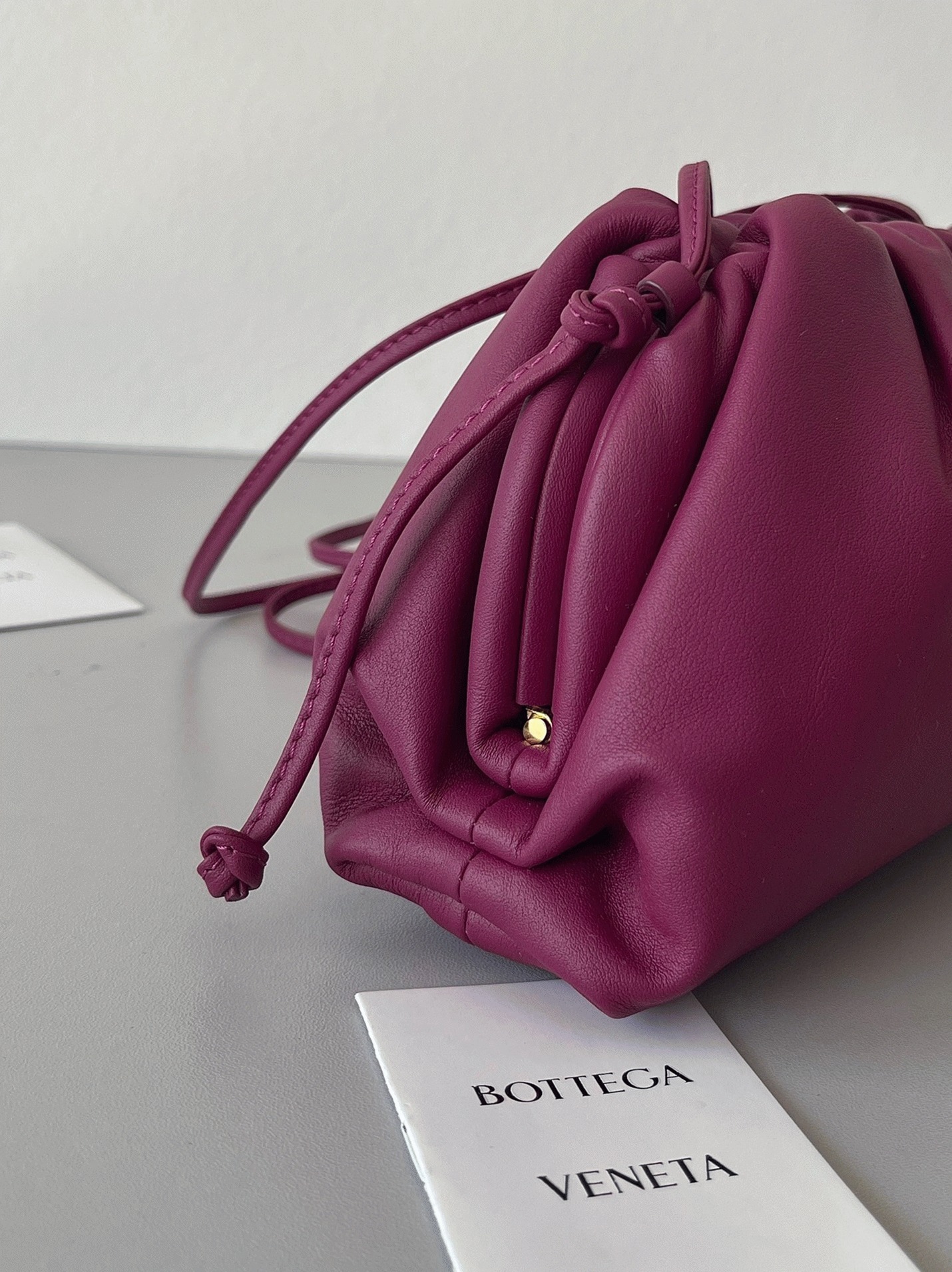 Replica B0tt*ga Ven*ta Mini Pouch with Strap Cinnabar