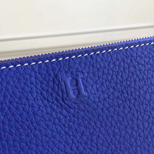Blue Electric Top Replica H**me5 Wallet Azap Zipped