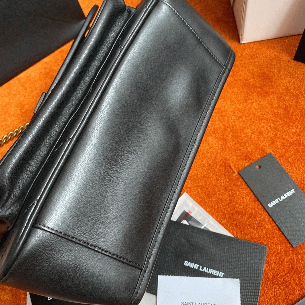 Fake Sa1nt Lau*nt Niki Medium Chain Bag Black