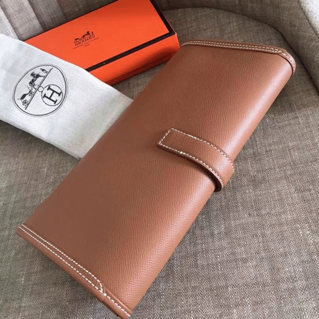 Brown knockoff H**me5 Jige Elan 29 clutch bag