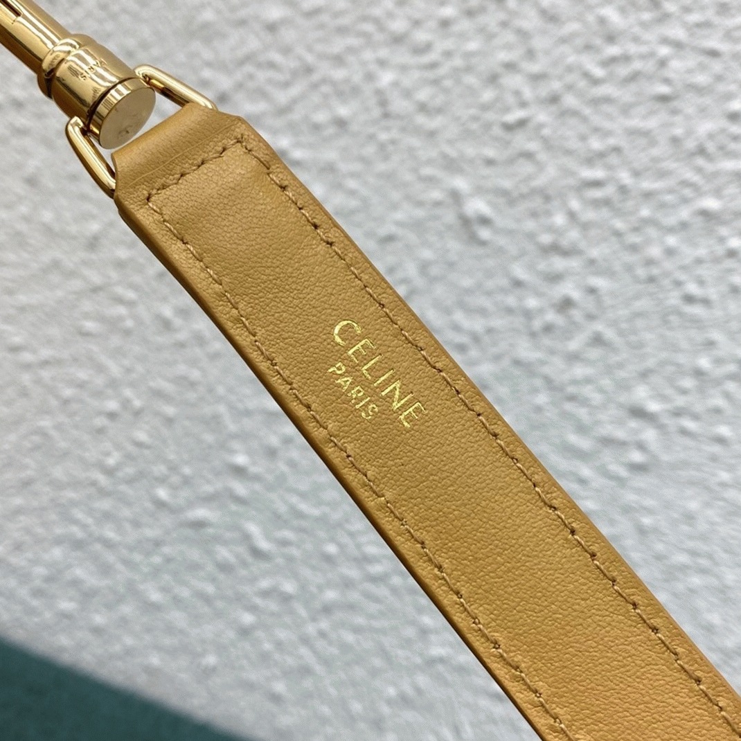 Top Quality Knockoff Ce1i*e Bucket 16 Bag In Yellow Soft Bare Calfskin