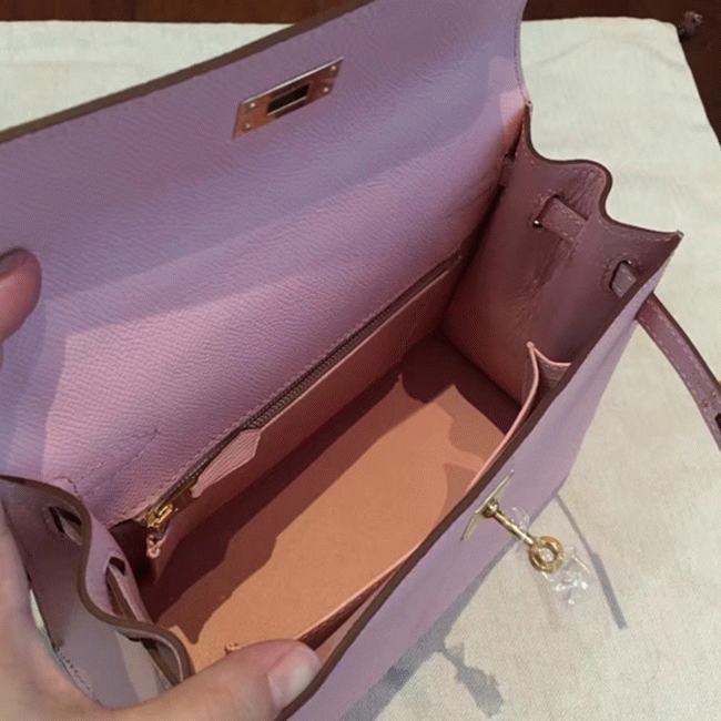 Pink Epsom Replica H**me5 Kelly 25cm Feminine Handbag