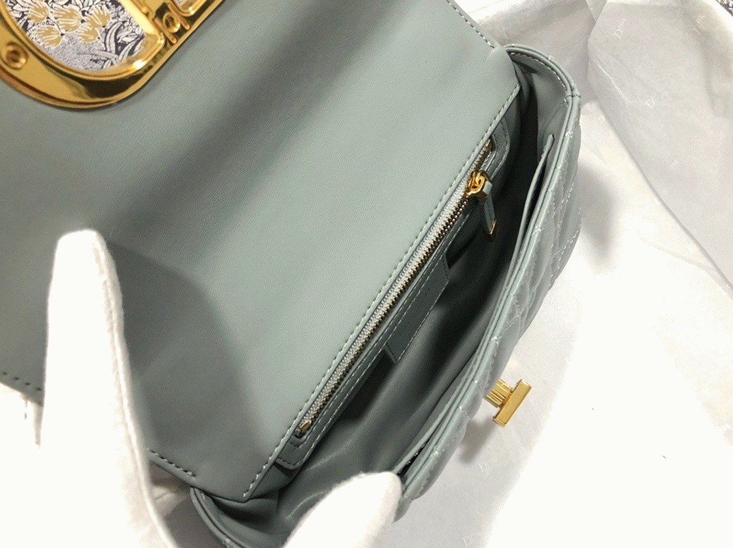 D10r Caro Small Bag Replica in Grey