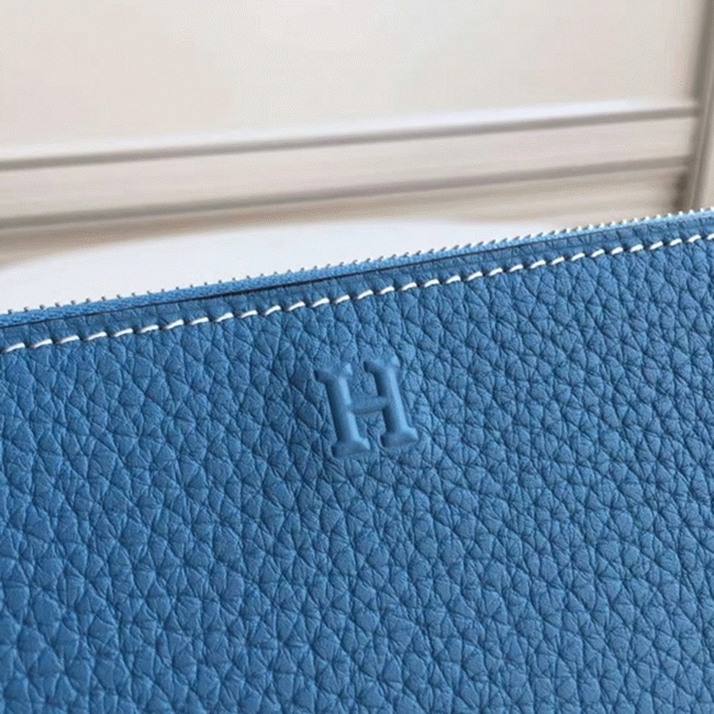 Blue Jean Fake Designer H**me5 Wallet Azap Zipped
