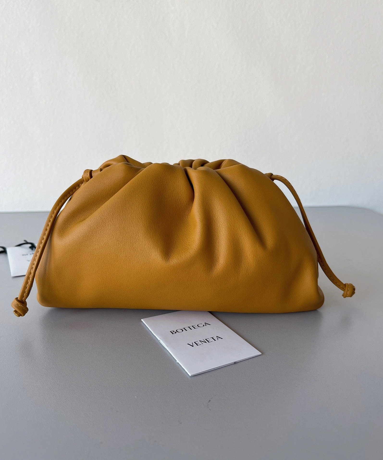 Replica B0tt*ga Ven*ta Mini Pouch with Strap Teak