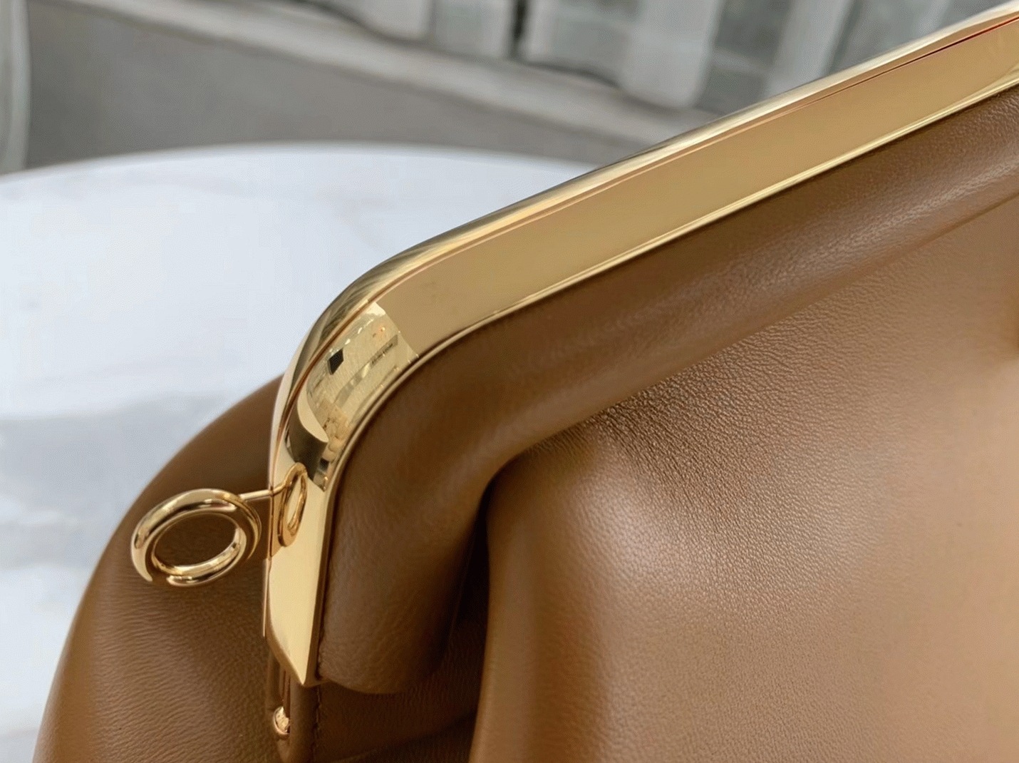 Top Quality Replica F**di First Medium Bag In Brown Nappa Leather