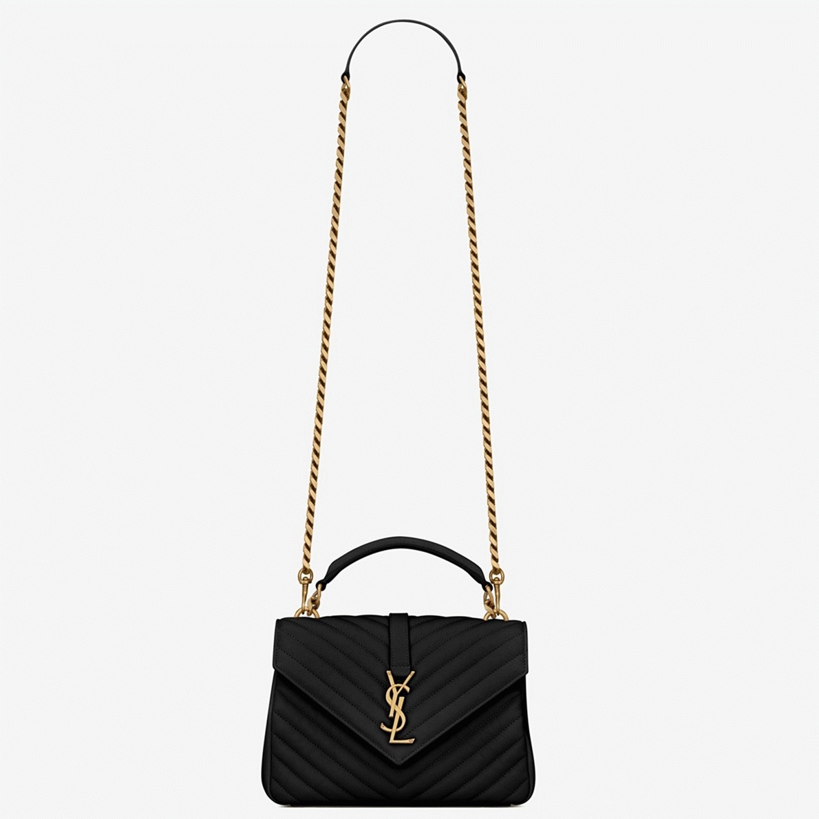 Replica Sa1nt Lau*nt College Medium Chain Bag Noir