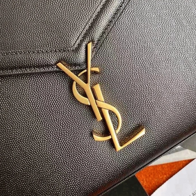 Fake Sa1nt Lau*nt Cassandra Medium Bag Black