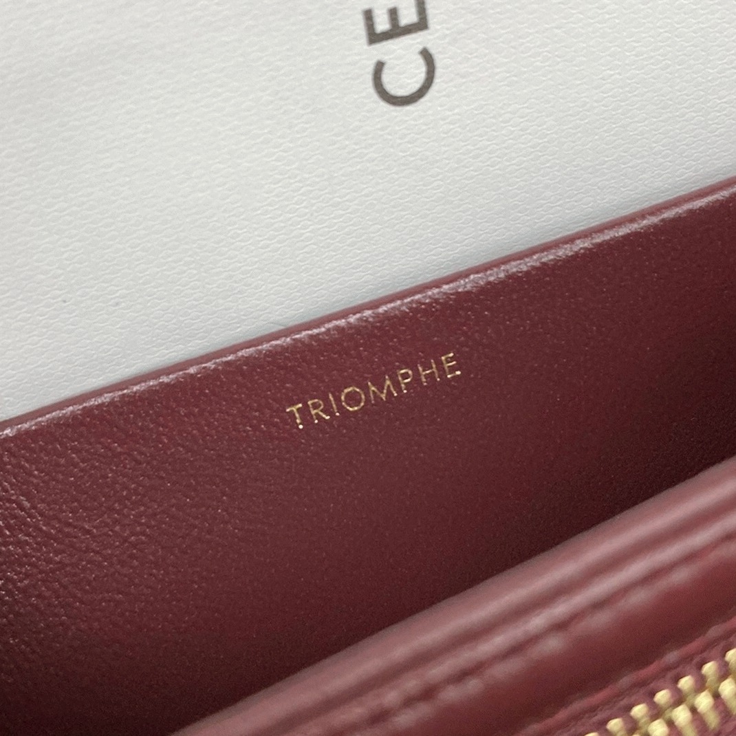 Top Quality Replica Ce1i*e Triomphe Medium Bag In Bordeaux