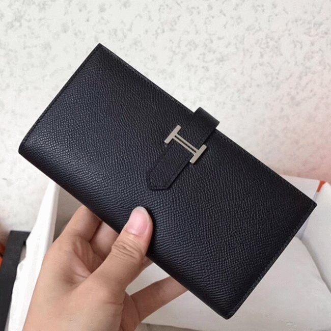 Black Epsom Copy Designer H**me5 Bearn Wallet