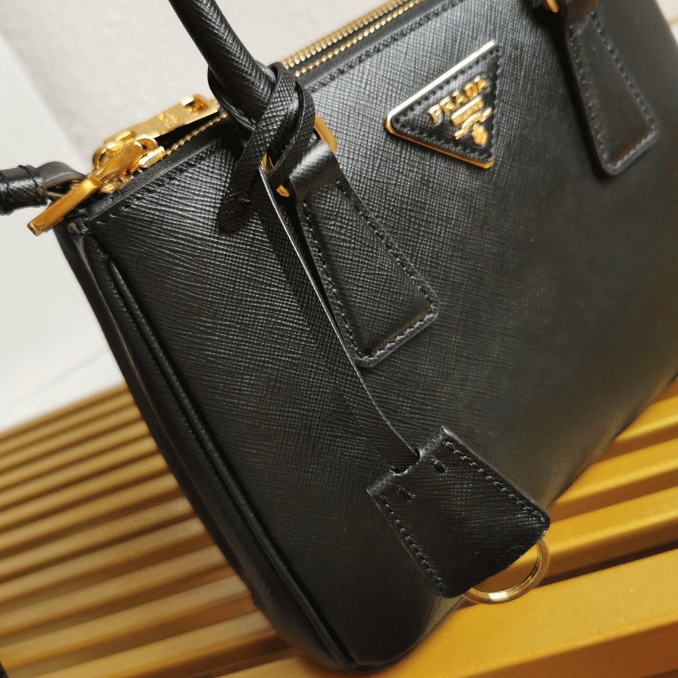 Black Pra*a Galleria Small Bag Fake