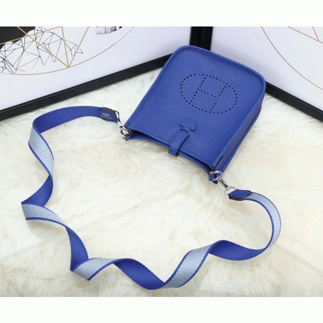 Blue Electric Evelyne II TPM Bag Fake H**me5 Small Shoulder Bag