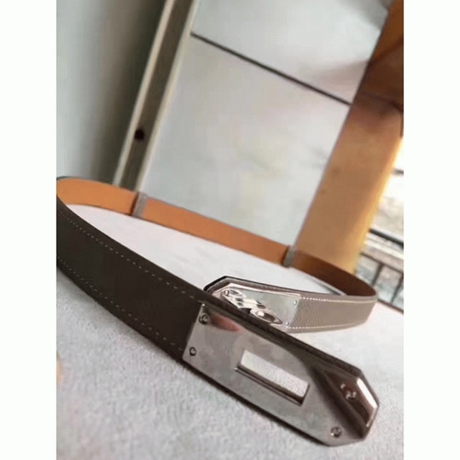 Etoupe epsom fake designer H**me5 Kelly belt