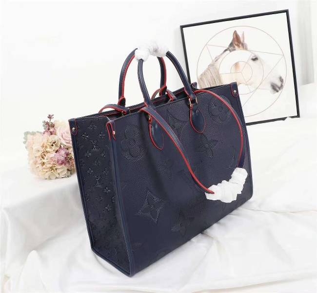L0vis Vvtt0n Monogram Empreinte Giant Onthego GM Tote In Navy Blue