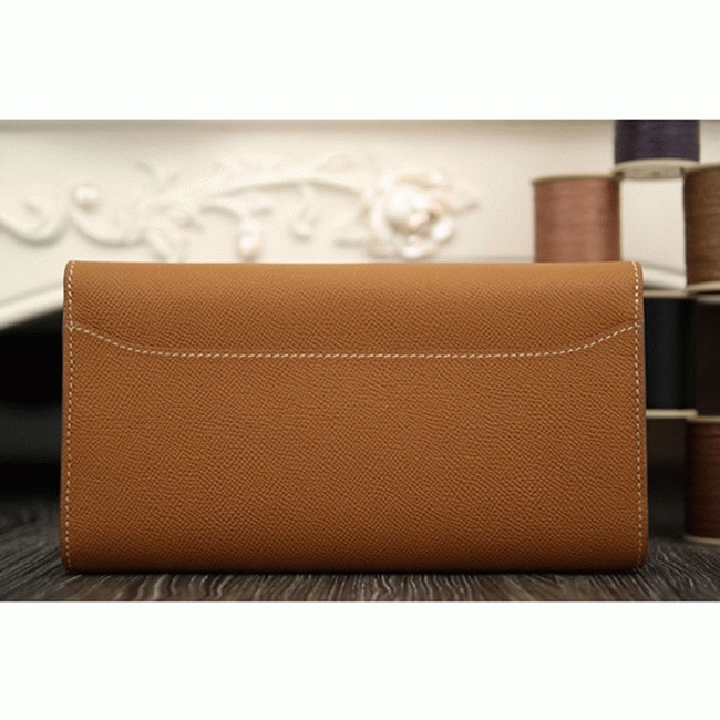 Brown replica H**me5 Constance wallet