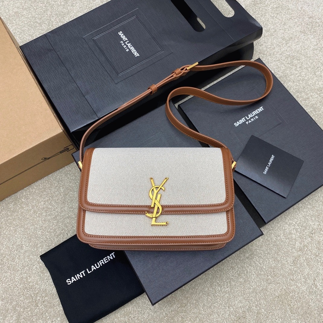 Fake Sa1nt Lau*nt Medium Solferino Bag Canvas