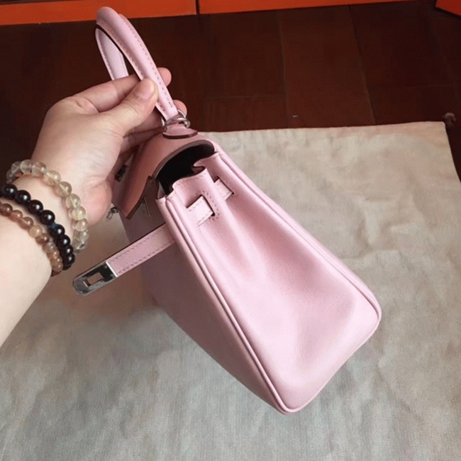 Rose Dragee Swift Replica H**me5 Kelly 25cm Graceful Bag