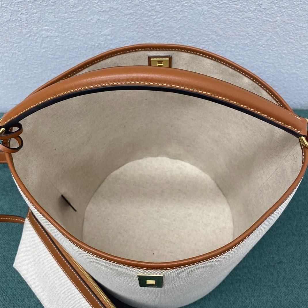 Top Quality Replica Ce1i*e Bucket 16 Bag In Textile and Calfskin